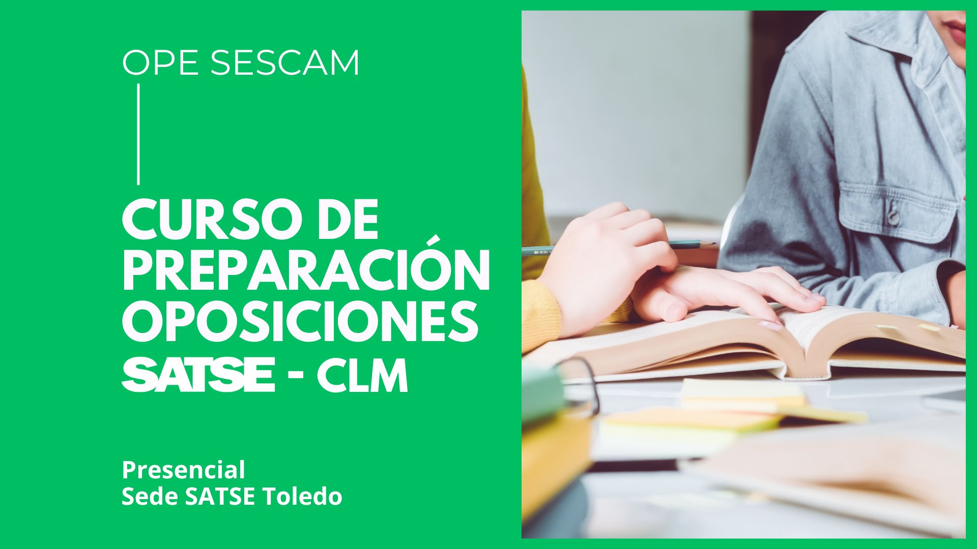 PRESENCIAL TOLEDO - CURSO PREPARACIÓN OPE SESCAM 
