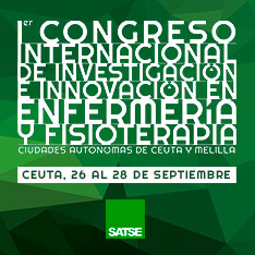 Póster/Comunicación Oral I Congreso Internacional de Investigación e Innovación en Enfermería y Fisioterapia 'Ciudades autónomas de Ceuta y Melilla'