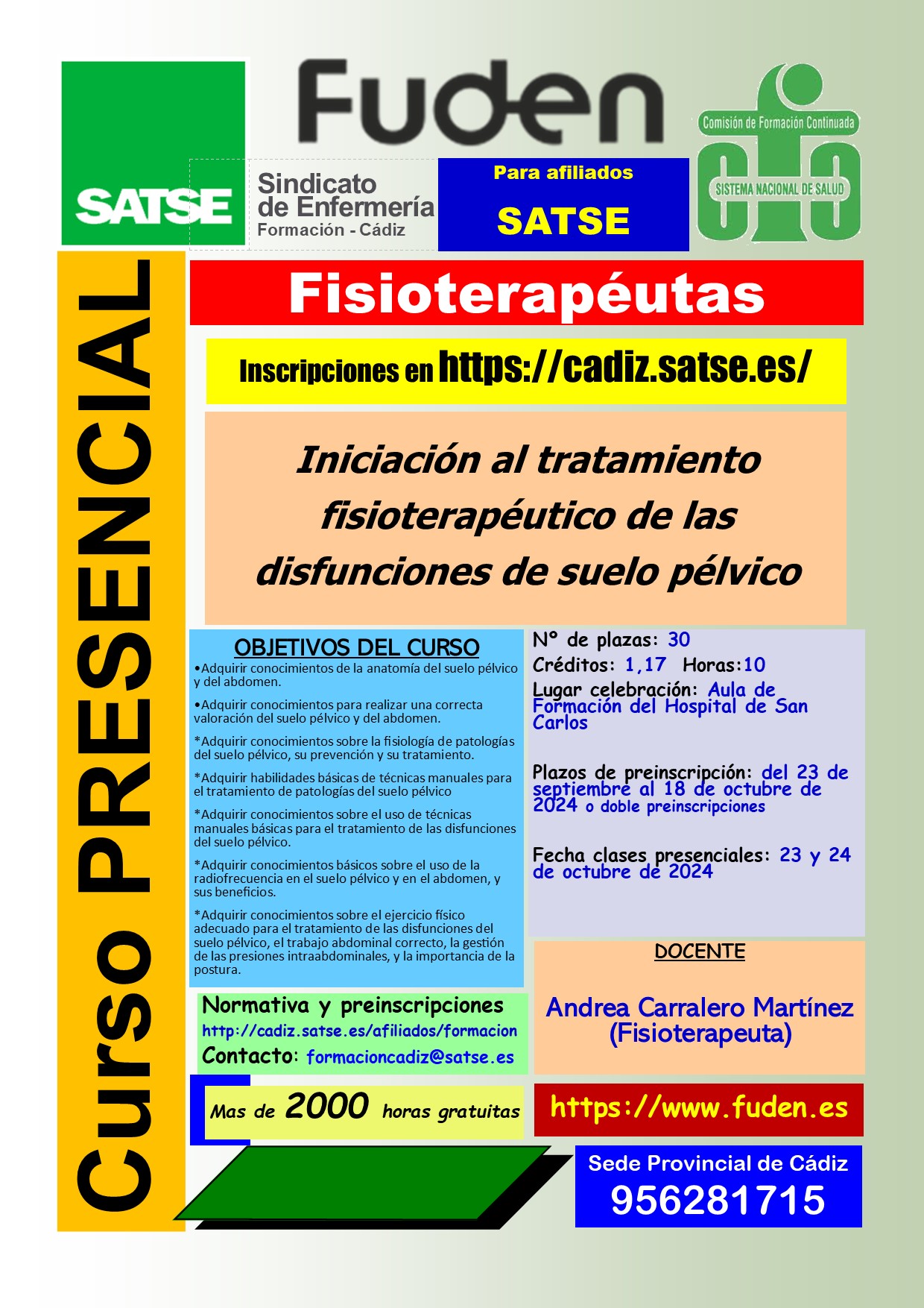 FISIOTERAPEUTAS - Iniciación al tratamiento fisioterápico de las disfunciones de Suelo Pélvico