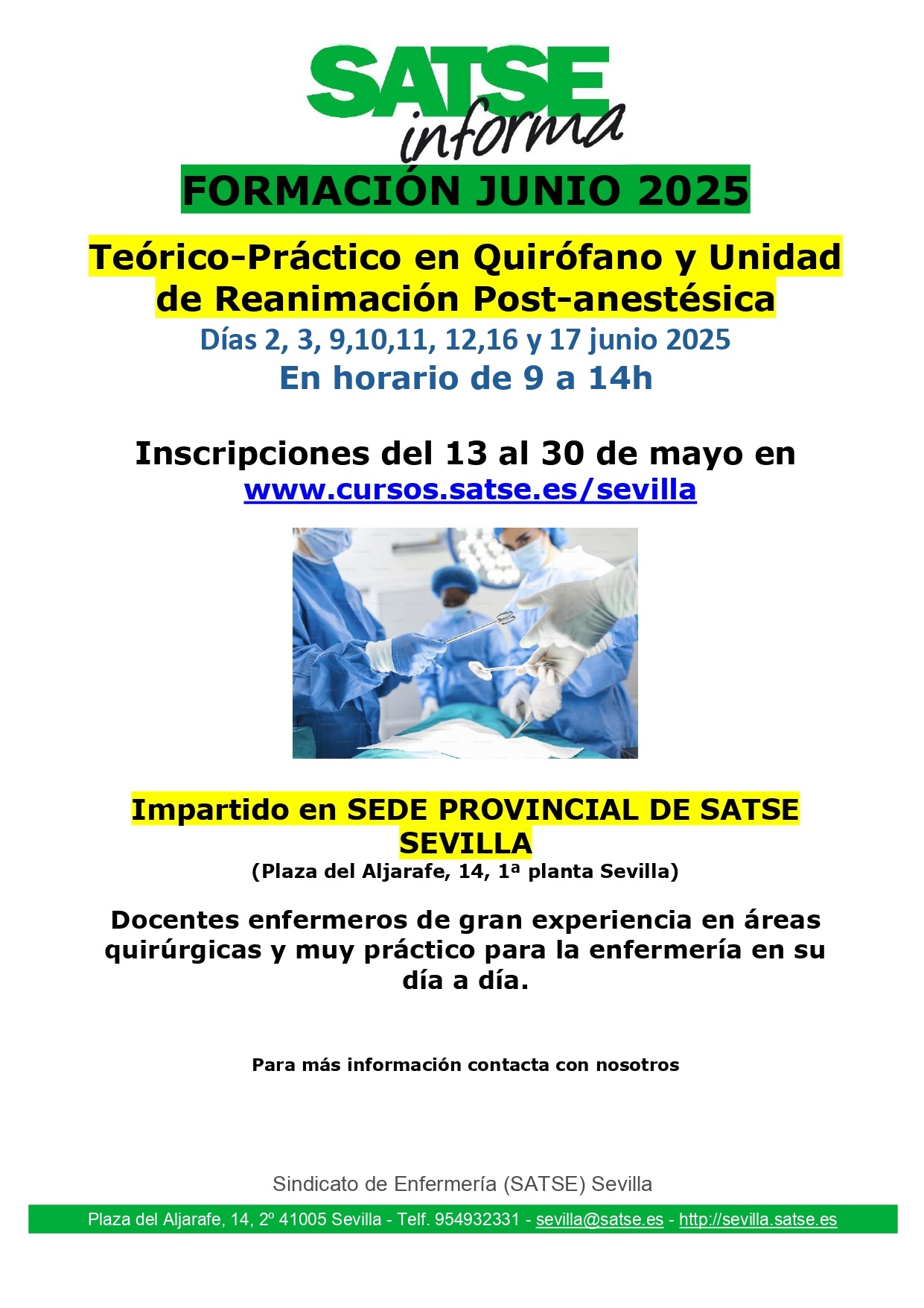 TEÓRICO-PRÁCTICO EN QUIRÓFANO Y UNIDAD DE REANIMACION POST-ANESTÉSICA
