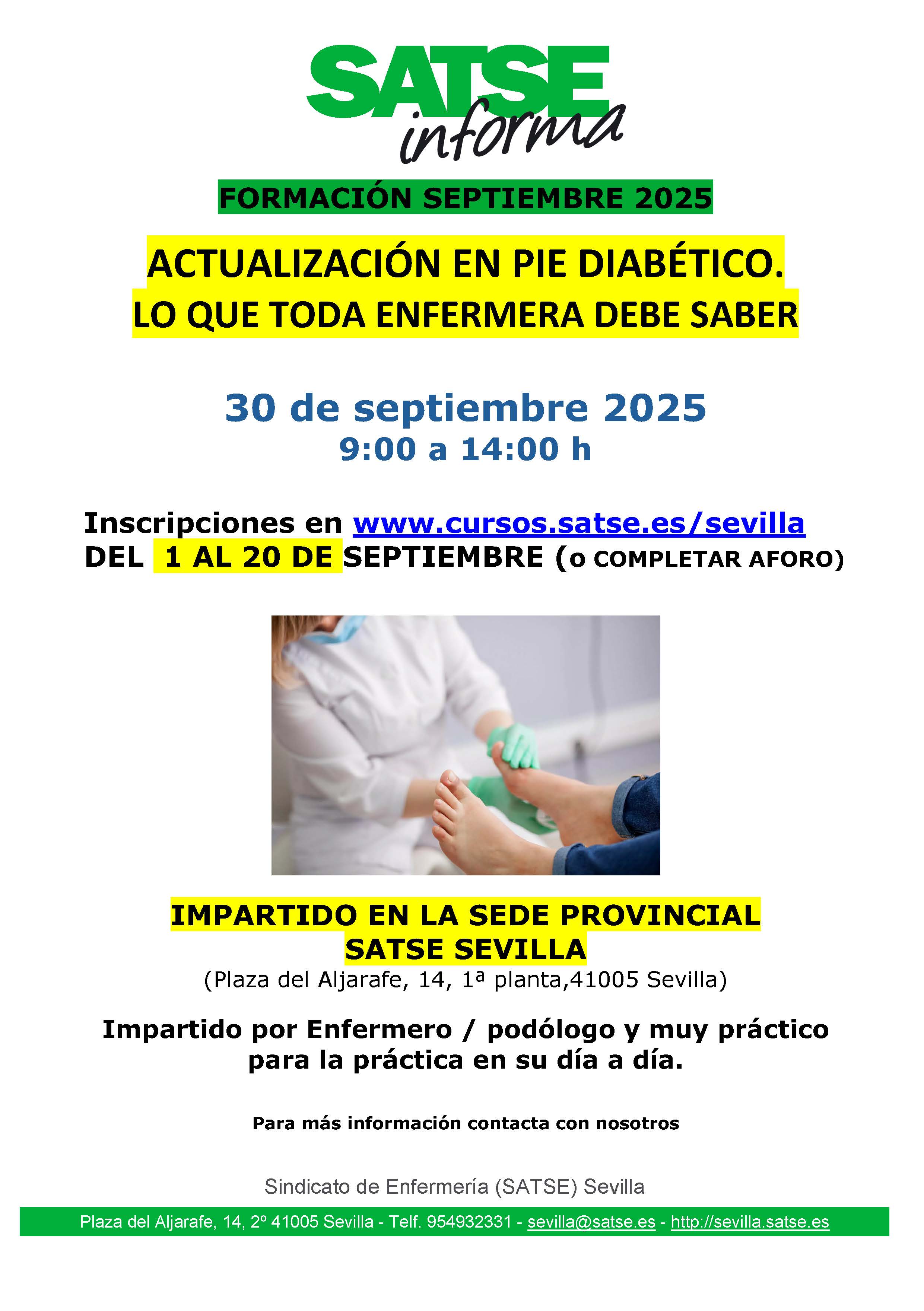 ACTUALIZACIÓN EN PIE DIABÉTICO. Lo que toda enfermera debe saber
