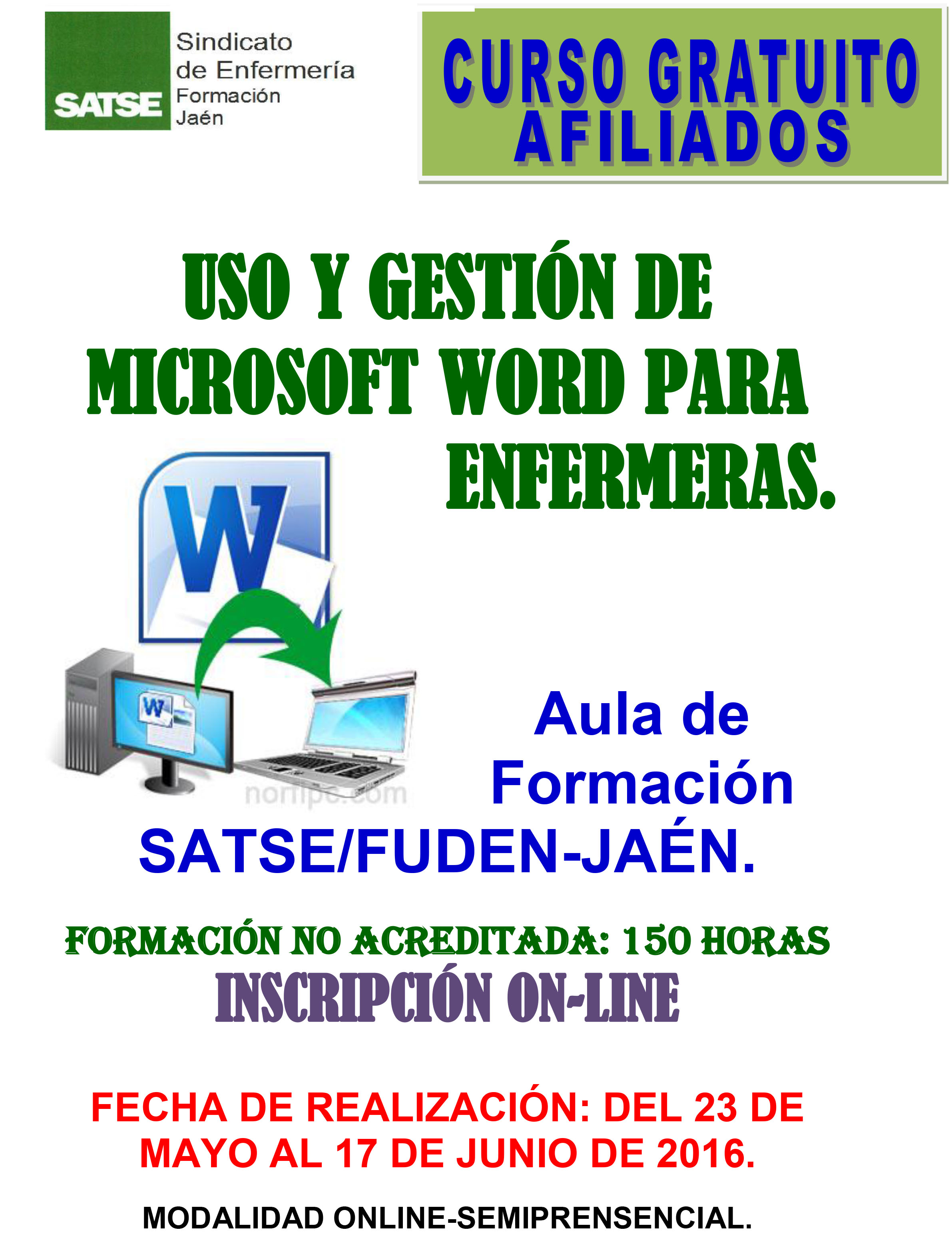 USO Y GESTIÓN DE MICROSOFT WORD PARA ENFERMERAS