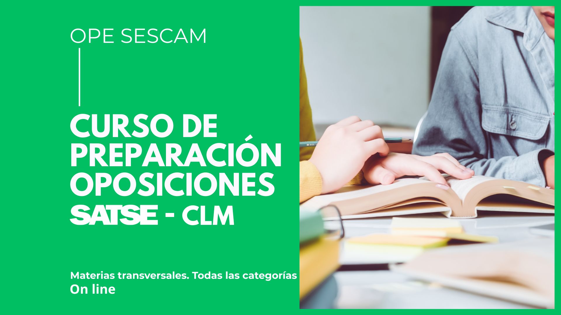 MATERIAS TRANSVERSALES ONLINE - CURSO PREPARACIÓN OPE SESCAM 